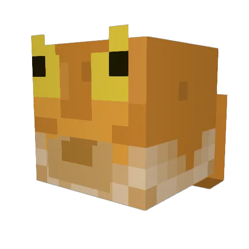indi1608 Minecraft avatar head, 3D render
