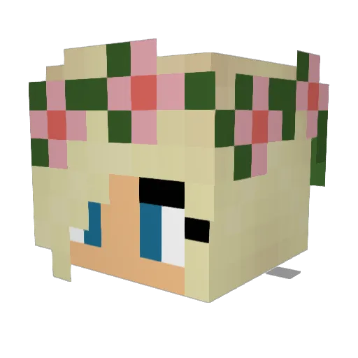 indi382 Minecraft avatar head, 3D render