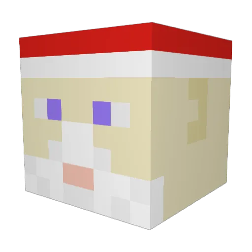indi_b Minecraft avatar head, 3D render