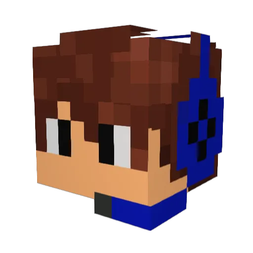 indianaalfred Minecraft avatar head, 3D render