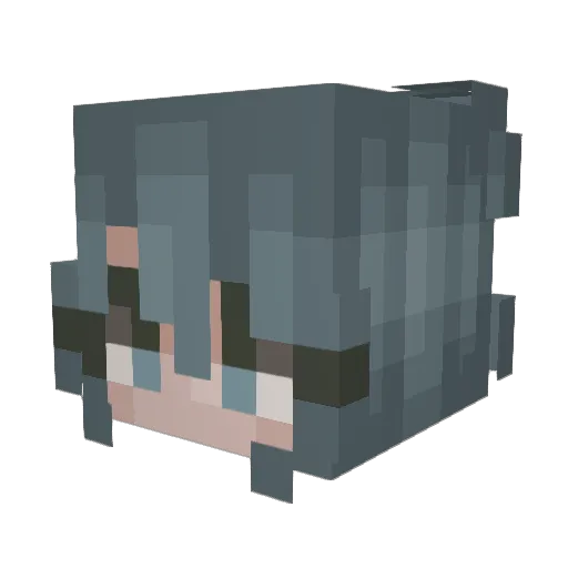 indieww Minecraft avatar head, 3D render