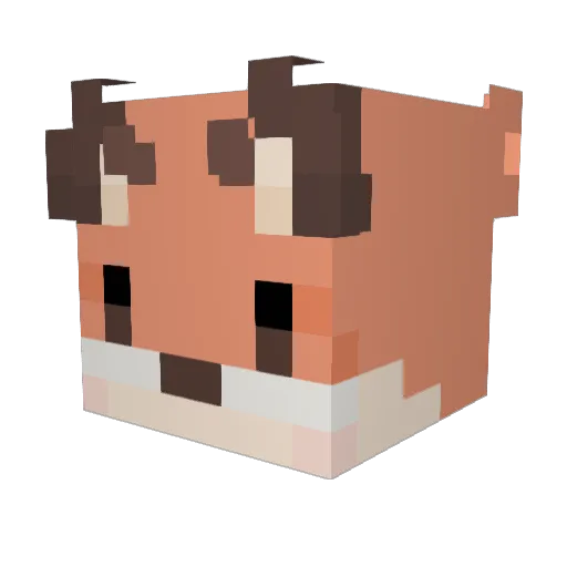 indig0moth Minecraft avatar head, 3D render