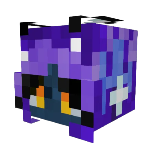 indigo_night_sky Minecraft avatar head, 3D render