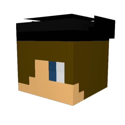indigokai5 Minecraft avatar head, 3D render