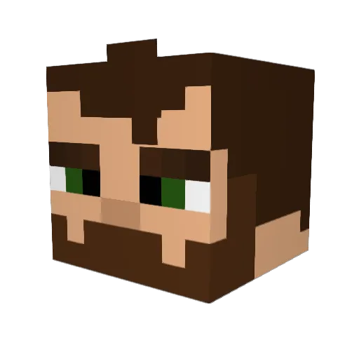 indiguy180 Minecraft avatar head, 3D render