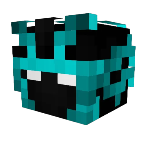 indijapakistan Minecraft avatar head, 3D render