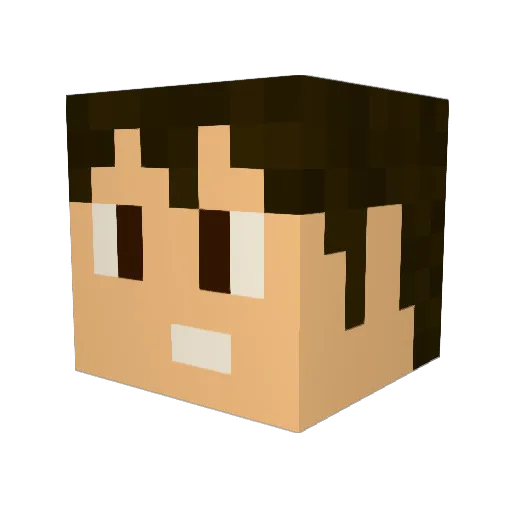 indioisawesome Minecraft avatar head, 3D render