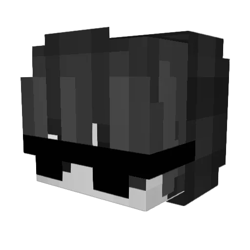 indshak Minecraft avatar head, 3D render