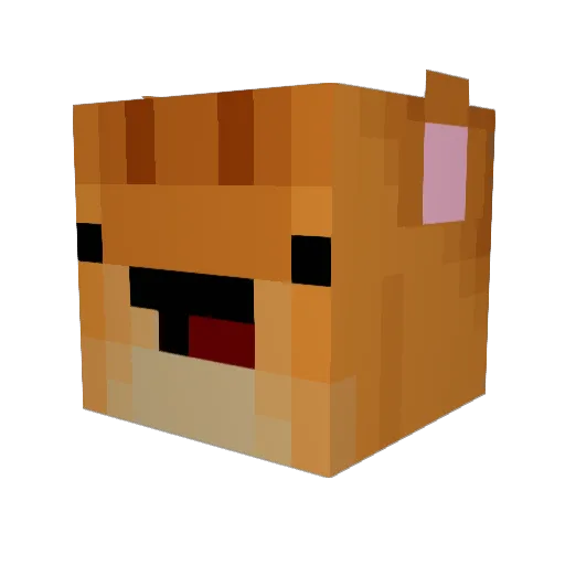 industrial_zone Minecraft avatar head, 3D render