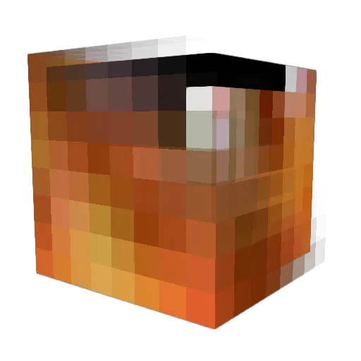 industrialgrape Minecraft avatar head, 3D render