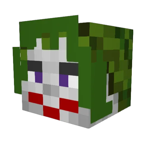 indy400 Minecraft avatar head, 3D render