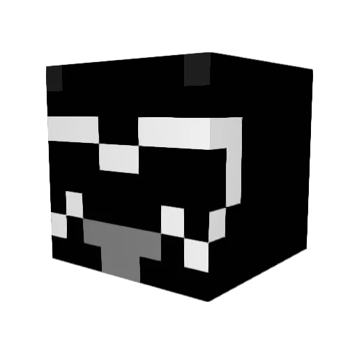 indyjannik Minecraft avatar head, 3D render