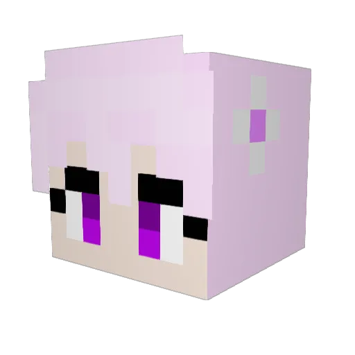 indypanda Minecraft avatar head, 3D render