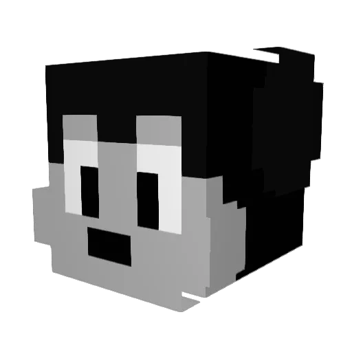 ineedgreentea Minecraft avatar head, 3D render