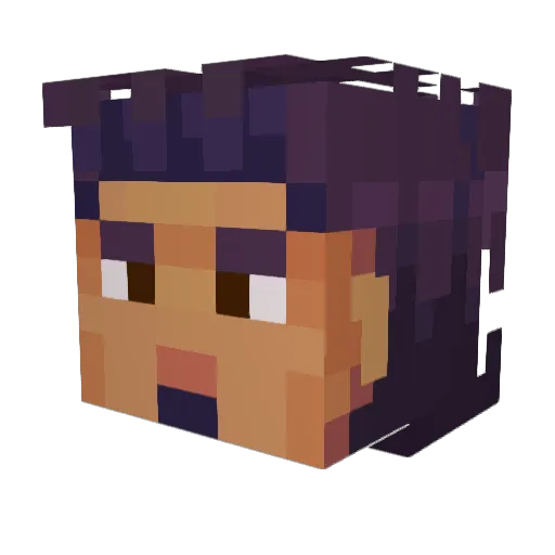 inertialtooth84 Minecraft avatar head, 3D render