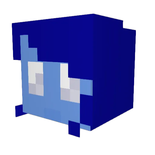 ineslddrs Minecraft avatar head, 3D render