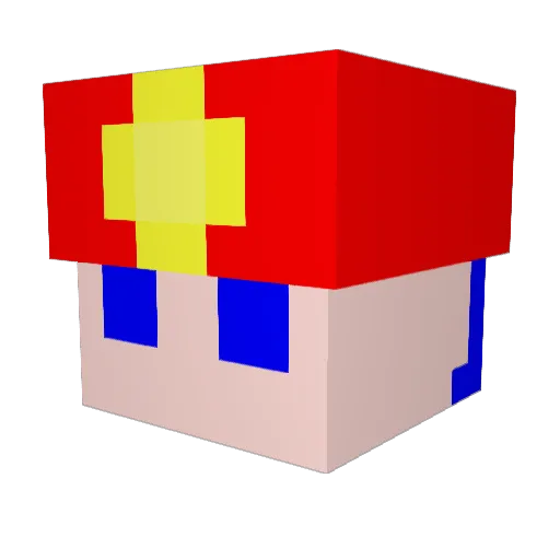 inetanuki Minecraft avatar head, 3D render