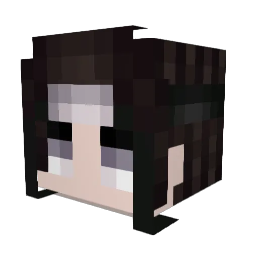 inetbuggy Minecraft avatar head, 3D render