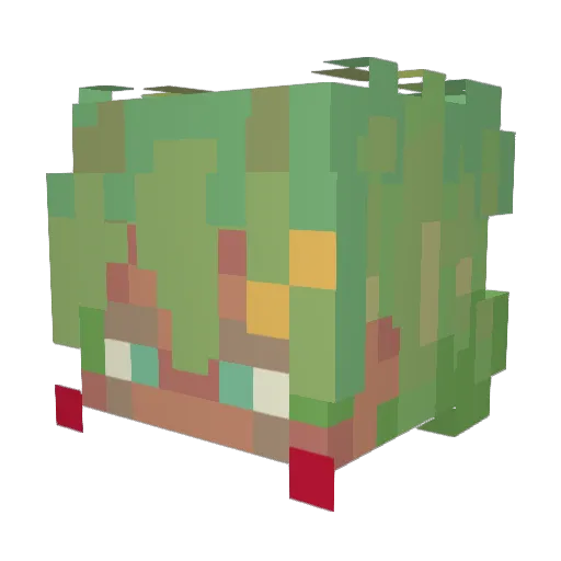 inezburi Minecraft avatar head, 3D render