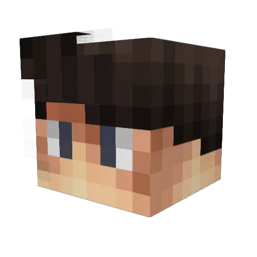 inf0bahn Minecraft avatar head, 3D render