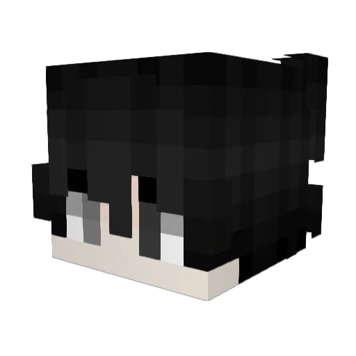 infaltable Minecraft avatar head, 3D render