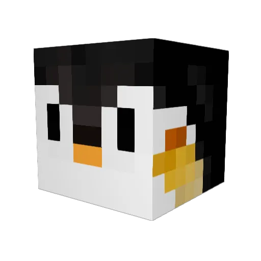 infamous_king Minecraft avatar head, 3D render