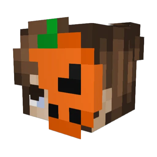 infamousmonke Minecraft avatar head, 3D render