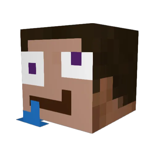 infangec33 Minecraft avatar head, 3D render