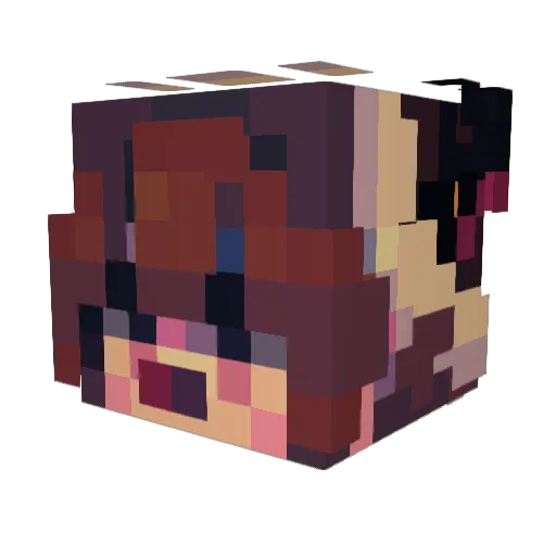 infectedsystem Minecraft avatar head, 3D render