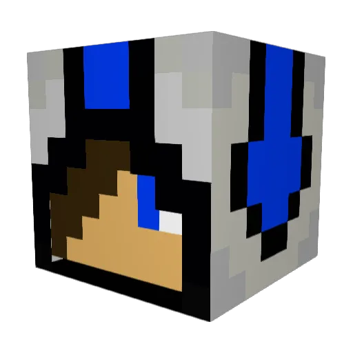 infeliz__ Minecraft avatar head, 3D render