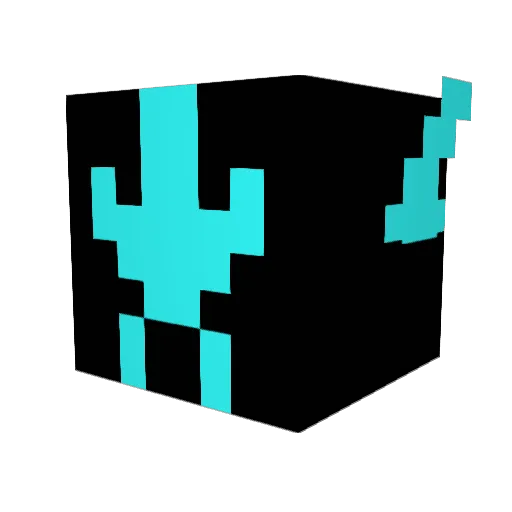infentanyl Minecraft avatar head, 3D render