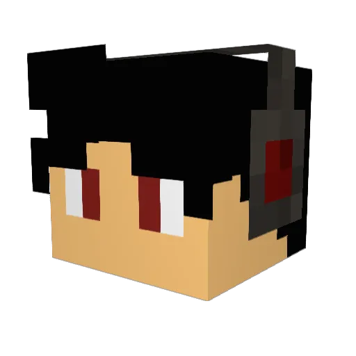 infernal303 Minecraft avatar head, 3D render
