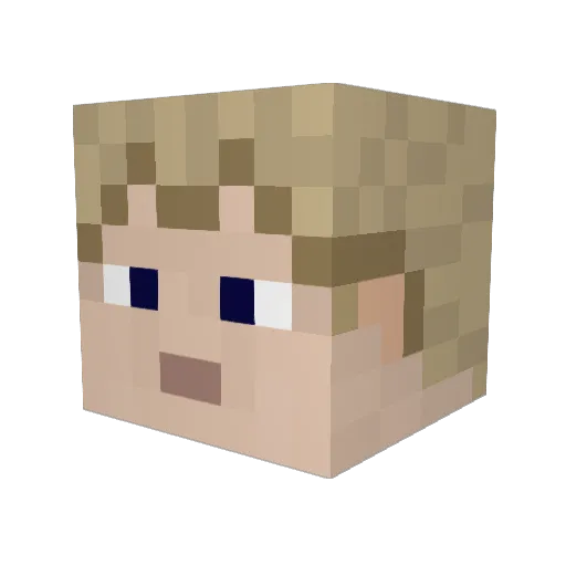 infernalhack Minecraft avatar head, 3D render