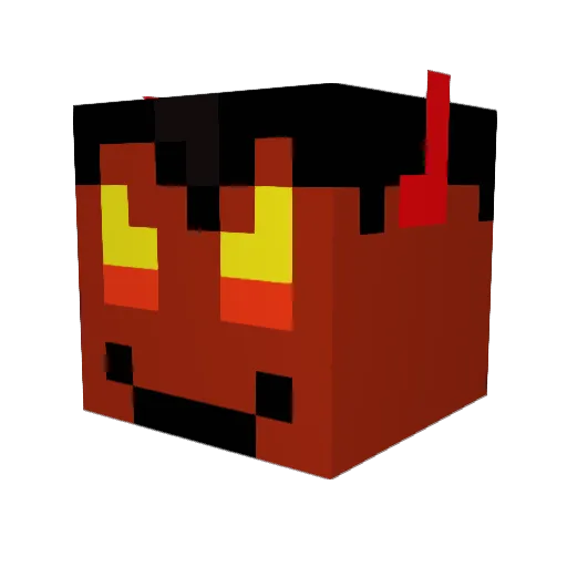 inferno_demon875 Minecraft avatar head, 3D render