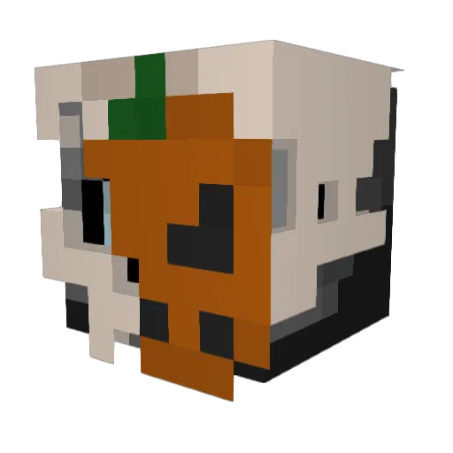 inferno_vr3 Minecraft avatar head, 3D render
