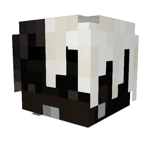 infertilegoose Minecraft avatar head, 3D render