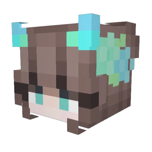 infinitas_TW Minecraft avatar head, 3D render