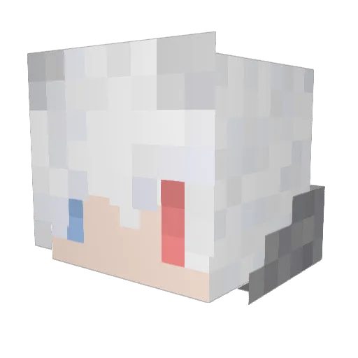 infinite0712 Minecraft avatar head, 3D render
