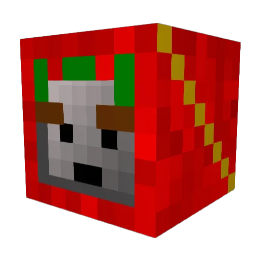 infinite_abysmal Minecraft avatar head, 3D render
