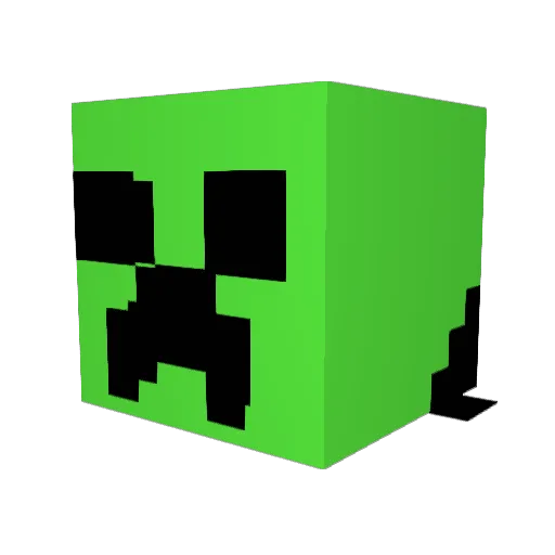 infinite_gb Minecraft avatar head, 3D render