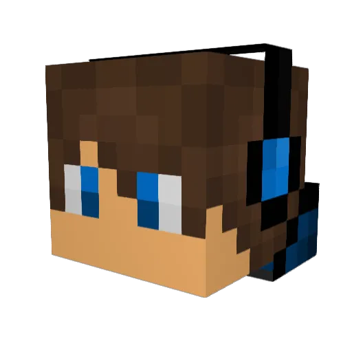 infinitegamers Minecraft avatar head, 3D render