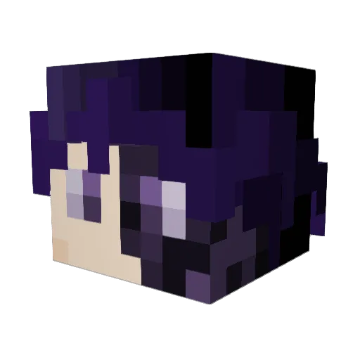 infinityX7777 Minecraft avatar head, 3D render
