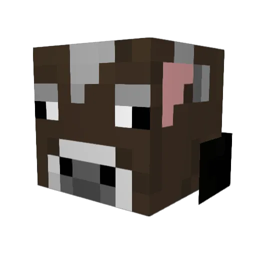 infinitymoo Minecraft avatar head, 3D render