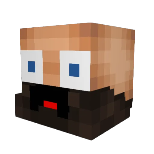 infinitythomas Minecraft avatar head, 3D render