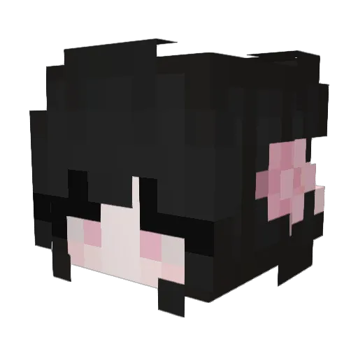 infinityxv Minecraft avatar head, 3D render