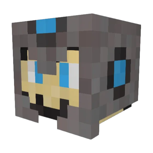 infiwelkin Minecraft avatar head, 3D render