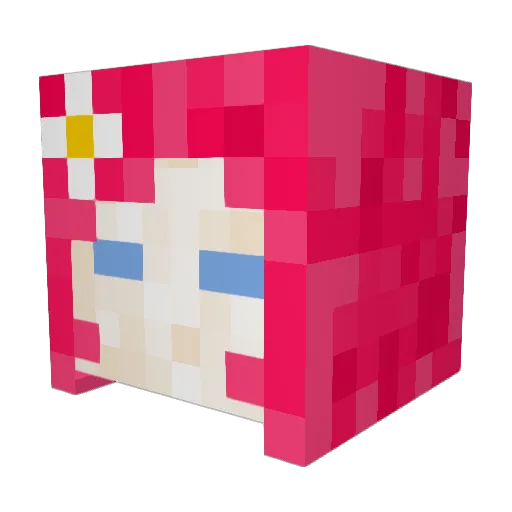 infliximox Minecraft avatar head, 3D render