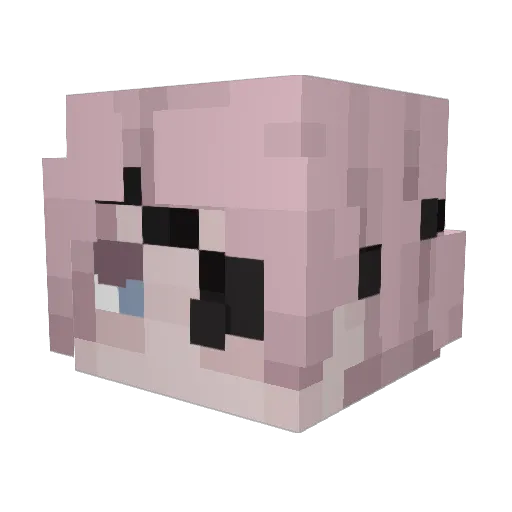 info_angel Minecraft avatar head, 3D render