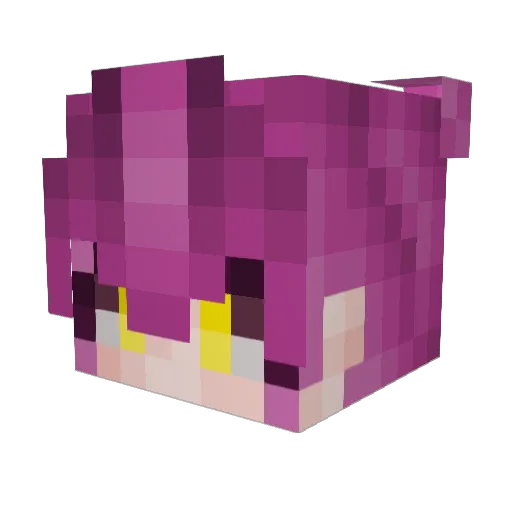 infrar4d Minecraft avatar head, 3D render