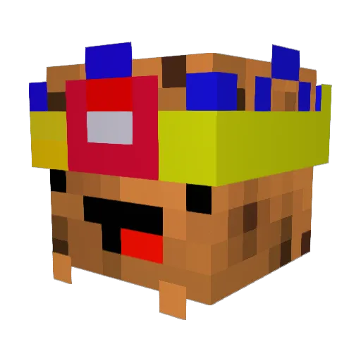 ingalleta Minecraft avatar head, 3D render
